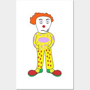 Tired clown Posters and Art